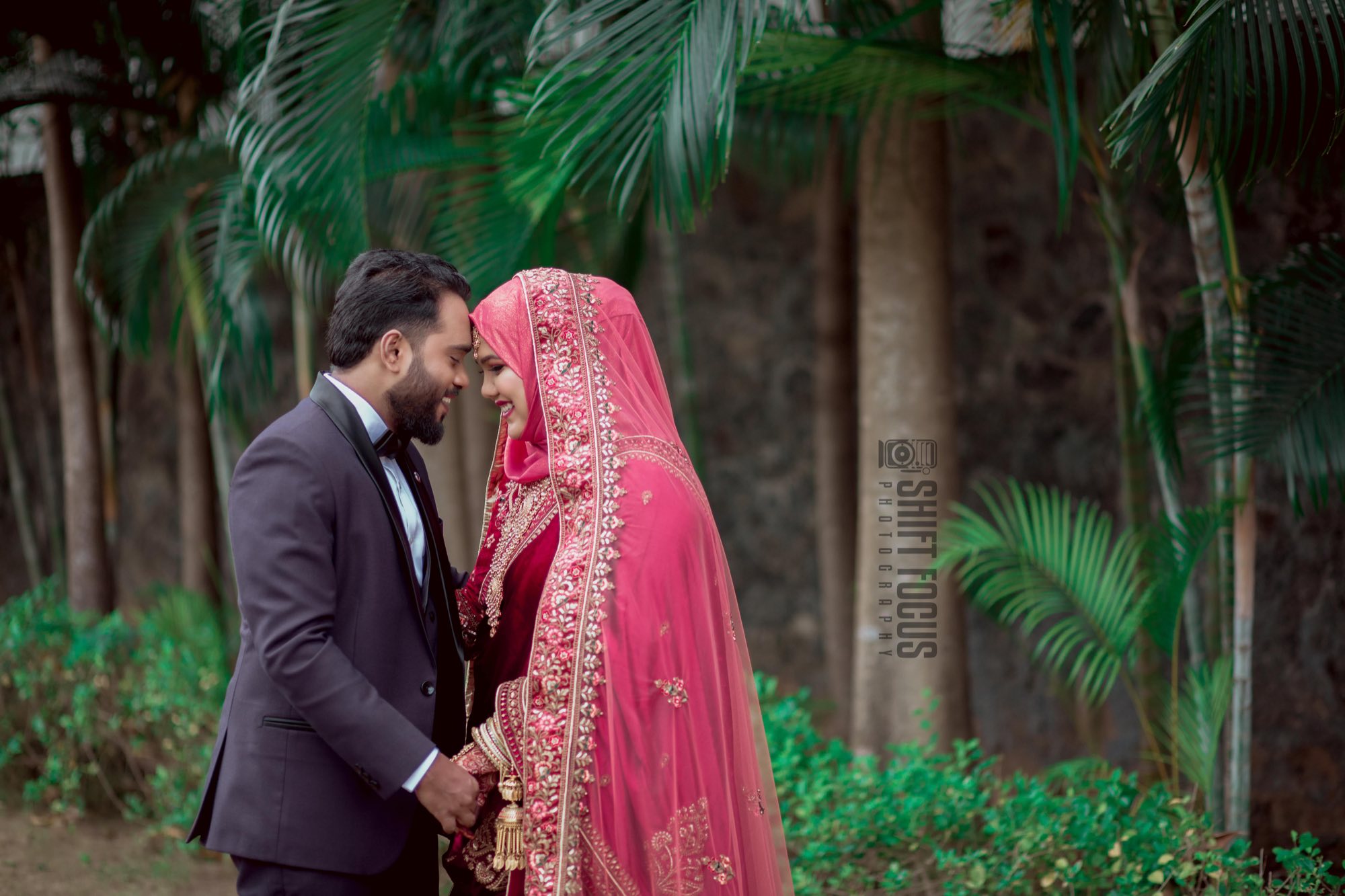 Bride and groom after the nikah